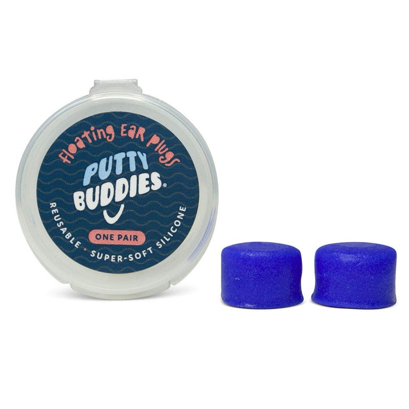 PUTTY BUDDIES Floating Earplugs 10-Pair Pack - Soft Silicone Ear Plugs for Swimming & Bathing - Invented by Physician - Keep Water Out - Premium Swimming Earplugs - Doctor Recommended (Blue) - Image 3